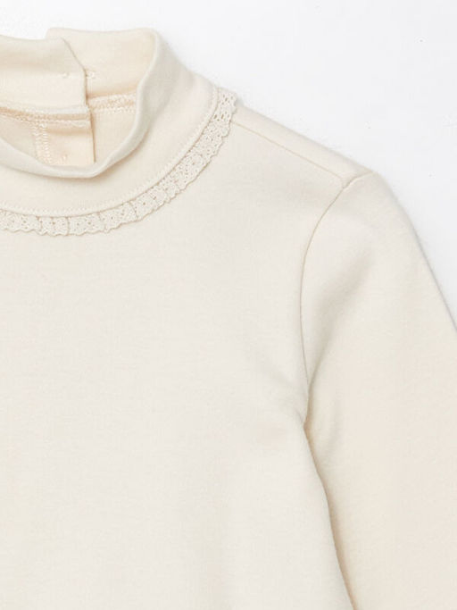 Yar?m Bal?k?? Yaka K?z ?ocuk Ti??rt - Waikiki фото 2