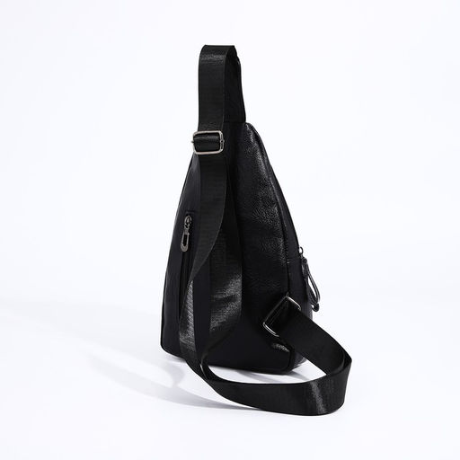 Сумка слинг мужская, искусственная кожа, цвет чёрный - Simaland фото 4