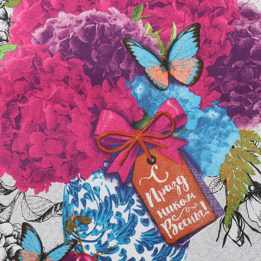 Набор полотенец кух. Доляна Счастье 35х60см-4 шт, 100% хл, рогожка 160 г/м2  фото 16