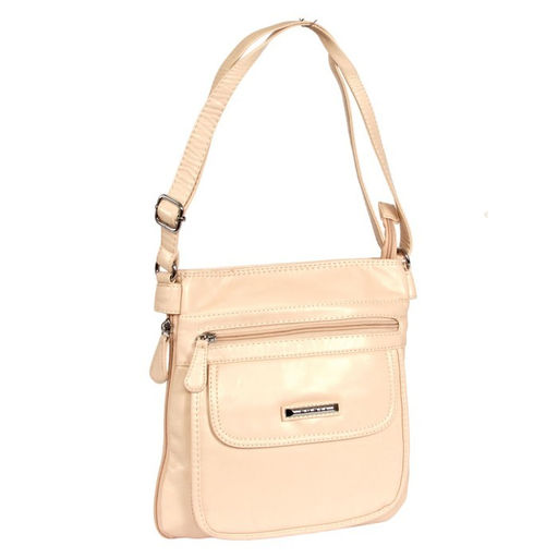 Сумка женская искусственная кожа Guecca-RY 7016, 1отд+карм/пер, плечевой ремень, светло-бежевый SALE 261718 - Adelia фото 2