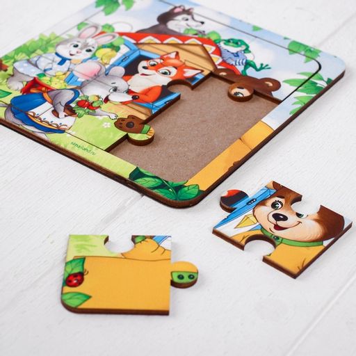 Пазл со сказкой Теремок - Лесная мастерская фото 9