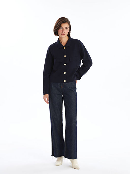 G?mlek Yaka Kad?n Triko H?rka