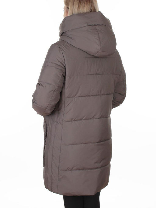 A622 GRAY/BROWN Куртка зимняя женская (200 гр. био-пух)