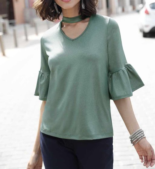 Блузка, зеленая - Heine фото 3