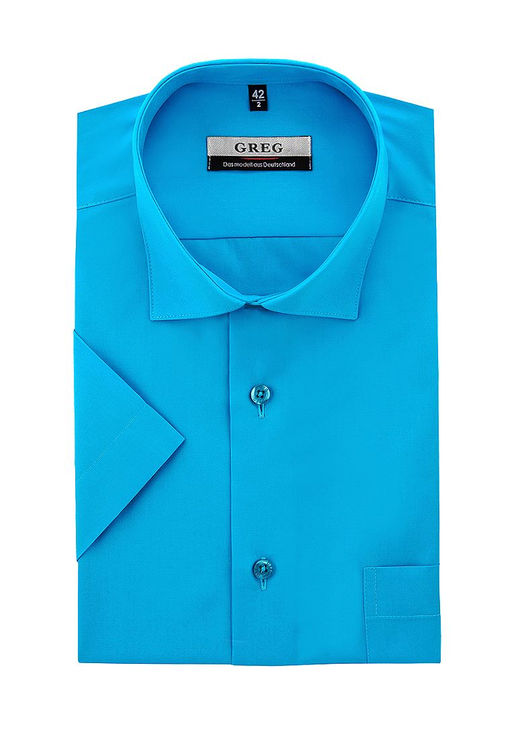 Сорочка мужская короткий рукав GREG 220/109/BRT/Z  фото 2