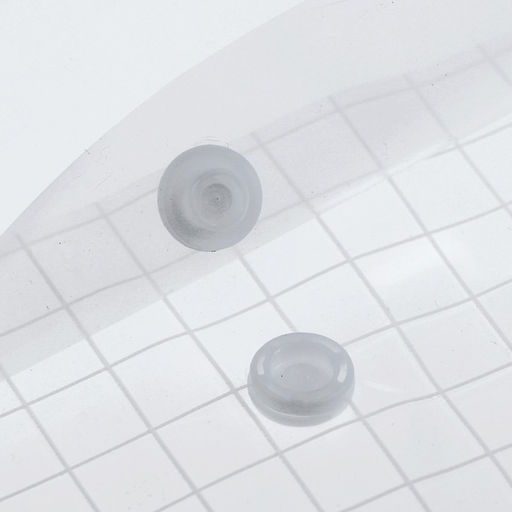 Цена за 12 шт. Папка-конверт на кнопке, А4, 120 мкм, Calligrata Клетка, прозрачный, бесцветный  фото 2