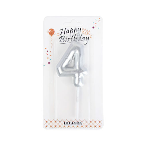 Свеча Цифра / KL-8 /уп 12/600/серебро (1) - Галеонтрейд фото 17