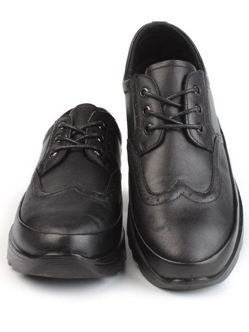 03-5301 BLACK Полуботинки женские (натуральная кожа)