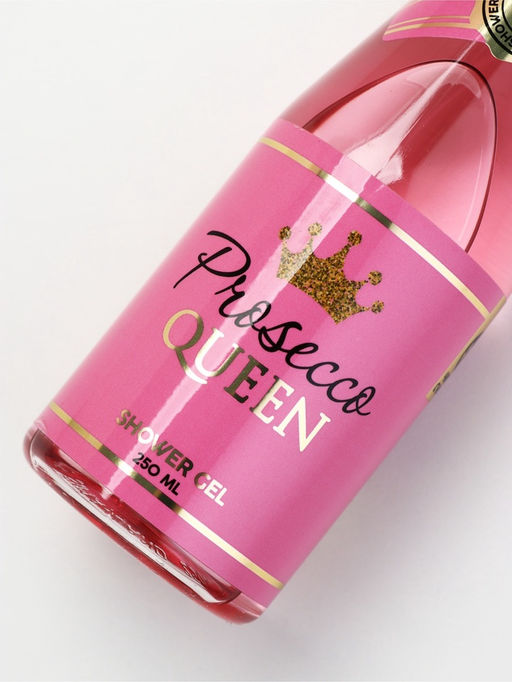 Подарочный набор Prosecco, гель для душа и бокал для шампанского, Чистое Счастье