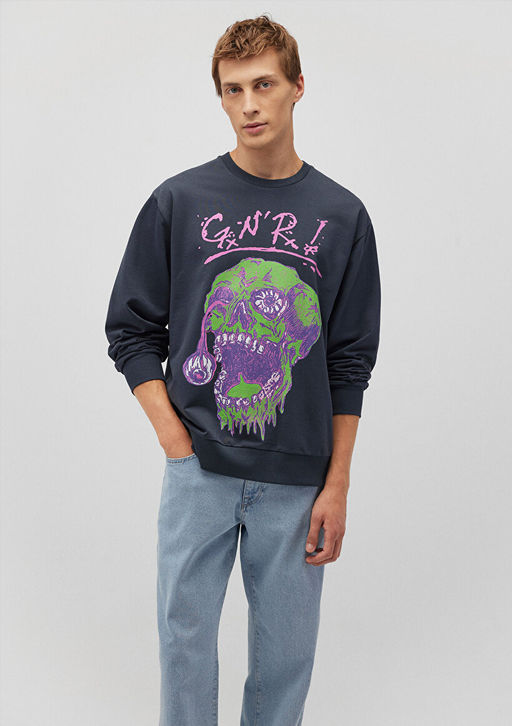 Lacivert Sweatshirt - Mavi фото 2