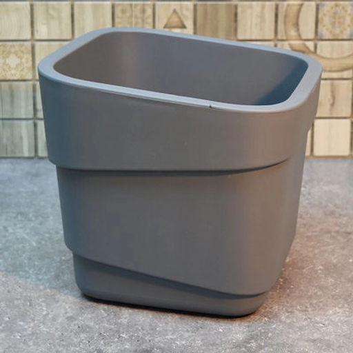 Горшок для цветов 7л d221 h 207мм серый HILLS - Полимербыт фото 3