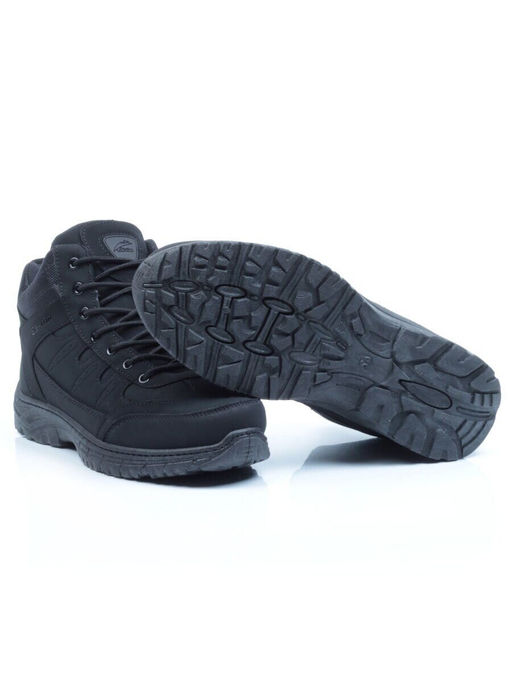 03-CRK7707-7 BLACK Ботинки зимние мужские (искусственные материалы)