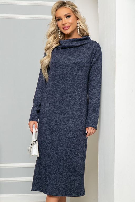 Платье Стильный мотив (темно-синее) П4894 - Lt collection фото 4