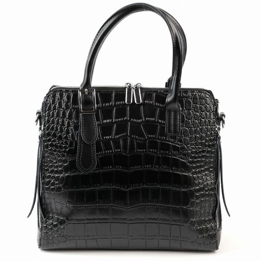 Женская кожаная сумка 1543-220 Блек - Cidirro фото 6