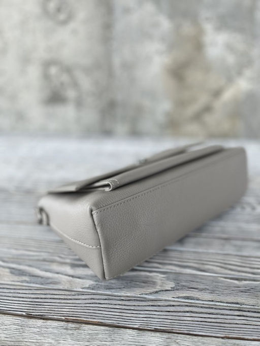 Женская кожаная сумка через плечо 8219 Св.Серый - Sergio valentini фото 4