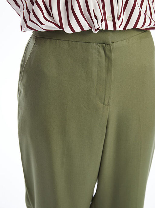 Beli Lastikli Standart Fit Kad?n Pantolon