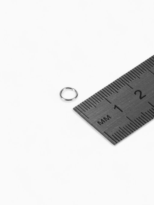 Кольцо соединительное СМ-976, 0.8?6 мм (набор 50 г,  570 шт.), цвет серебро