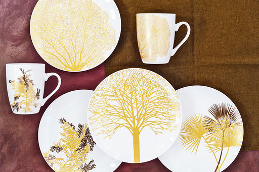 Набор тарелок Singapore, белый, 21x21 см, 4 шт - Anna lafarg фото 11