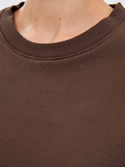 Bisiklet Yaka Kad?n Sweatshirt Elbise