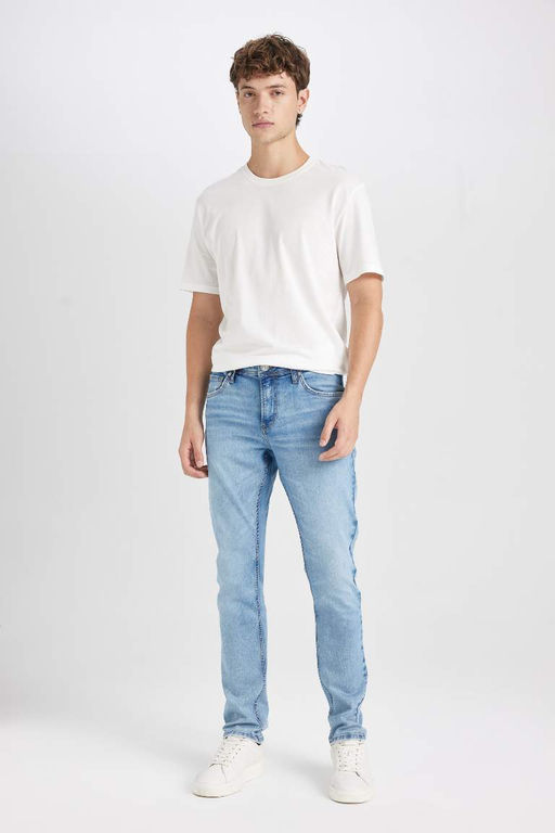 Джинсовые брюки скинни Carlo очень узкого кроя с нормальной талией и очень узкими штанинами - Defacto фото 2