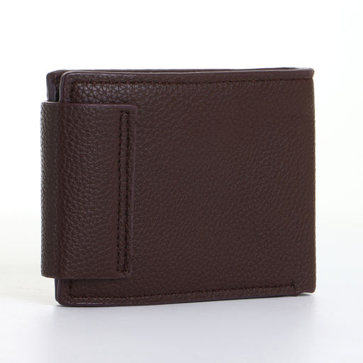 Портмоне мужское на магните, коричневое