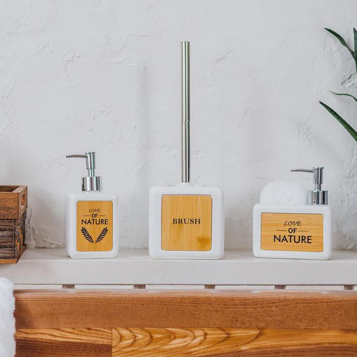 Дозатор для мыла SAVANNA Природа, 350 мл, белый фото 7