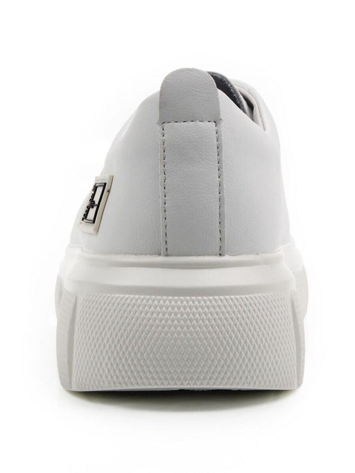 03-YD271-1 WHITE Полуботинки спортивные женские (натуральная кожа)