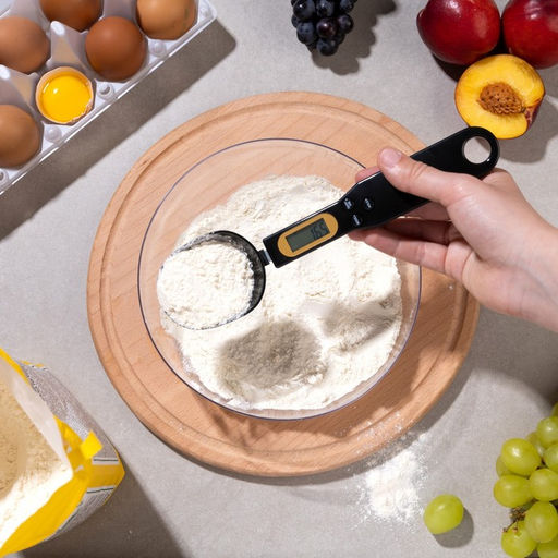 Мерная ложка Luazon LV-507, электронная, до 0.5 кг, чёрная