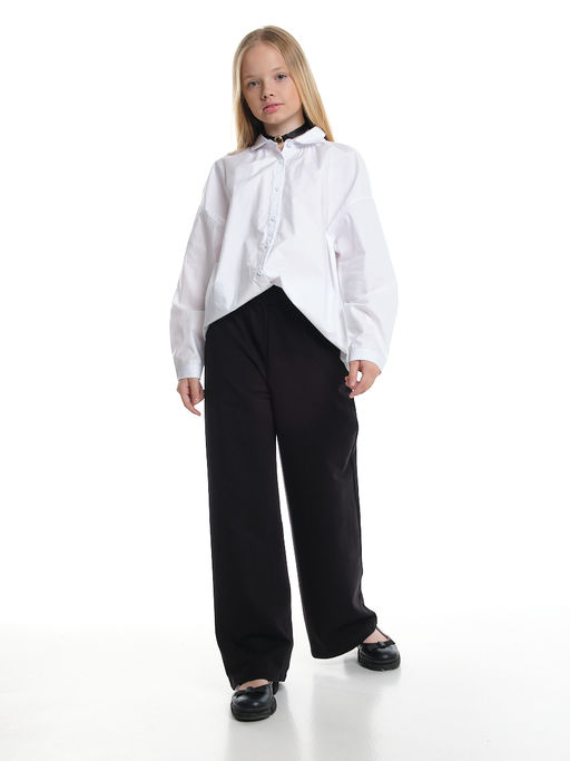 Рубашка для девочки подросткам школьная форма 22-7617 белый - Mini maxi фото 11