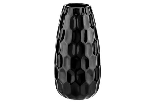 Ваза 21 см 1 л Соты черная
