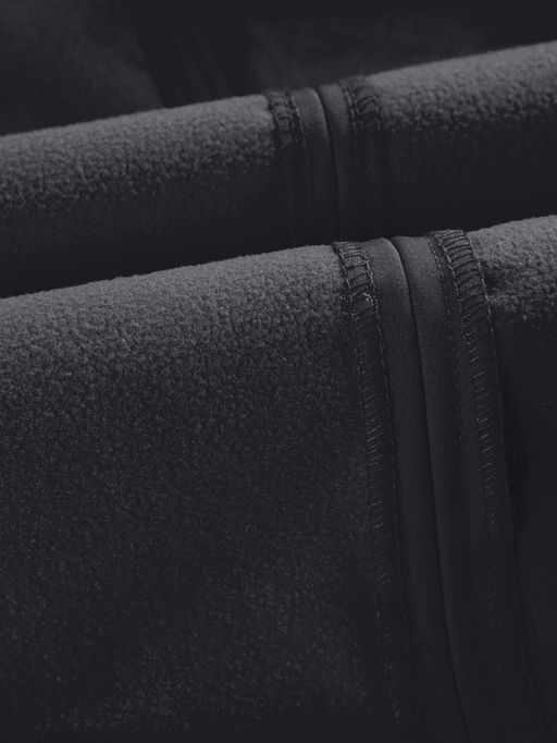 Парка спортивная женская с капюшоном softshell черного цвета 9568Ch
