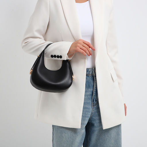 Сумка женская багет на молнии, цвет чёрный - Simaland фото 2