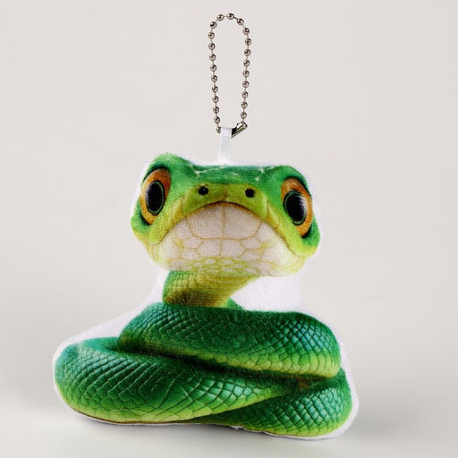 Мягкая игрушка на подвесе Змейка, 11 см, цвет зелёный - Simaland фото 4