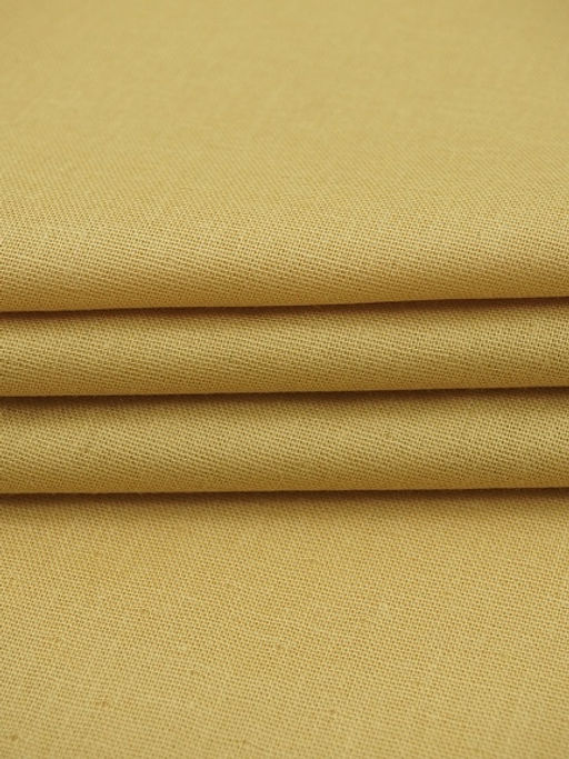 Муслин Премиум двухслойный гладкий цв.Винтажно-горчичный, ш.2.5м, хлопок-100%, 120гр/м.кв - Купава фото 2