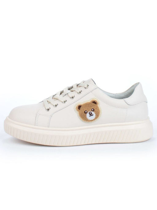 05-SD12-2D BEIGE Кроссовки женские (натуральная кожа)