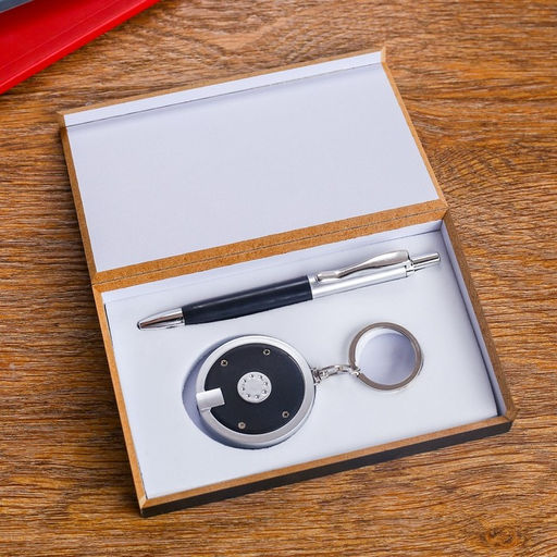 Набор подарочный 2в1 (ручка, фонарик черный) - Simaland фото 5