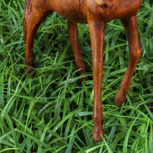 Сувенир «Лошадь», тёмная, 19×15×6 см, дерево