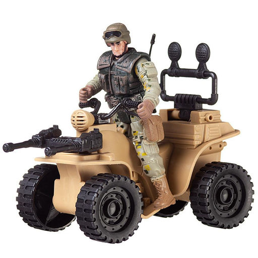 Фигурка солдатика на боевой машине, в дисплее 8 шт. - Junfa toys фото 2