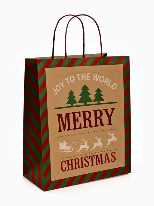 Набор подарочных пакетов «Новогодний», 3 шт, тиснение, 25 × 4 × 30.5 см, 30 × 40 × 11.5 см, 18 × 23 × 10 см