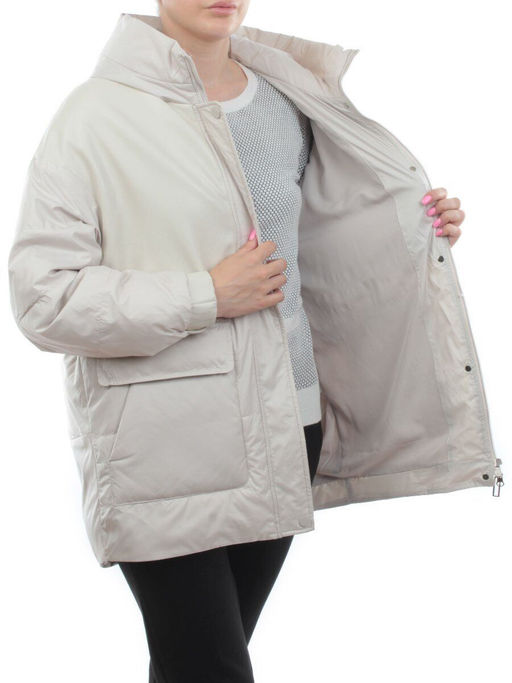 M24-211 LT. BEIGE Куртка демисезонная женская (100 гр. синтепон) - Fashion фото 7