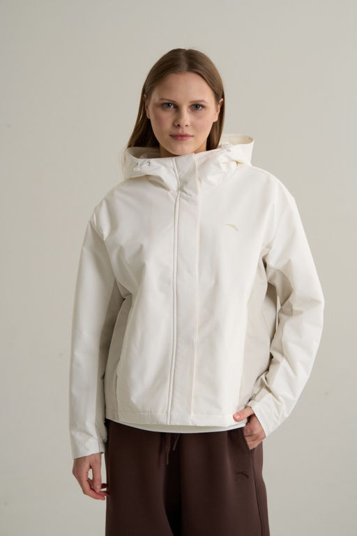 Куртка Белый/Серый TRN ESSENTIAL Mercerized Velvet Jacket - Anta фото 2