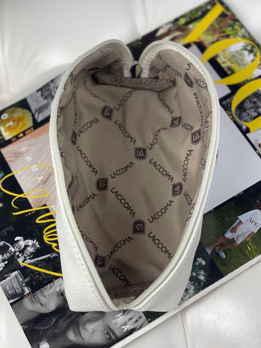 LACCOMA косметичка Анетта-Л-22-Ф001-белый эко кожа хлопок