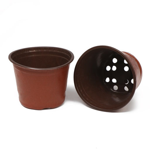 Цена за 40 шт. Горшок для рассады, 700 мл, d=12 см, h=9.5 см, мягкий пластик, терракот, Greengo  фото 8
