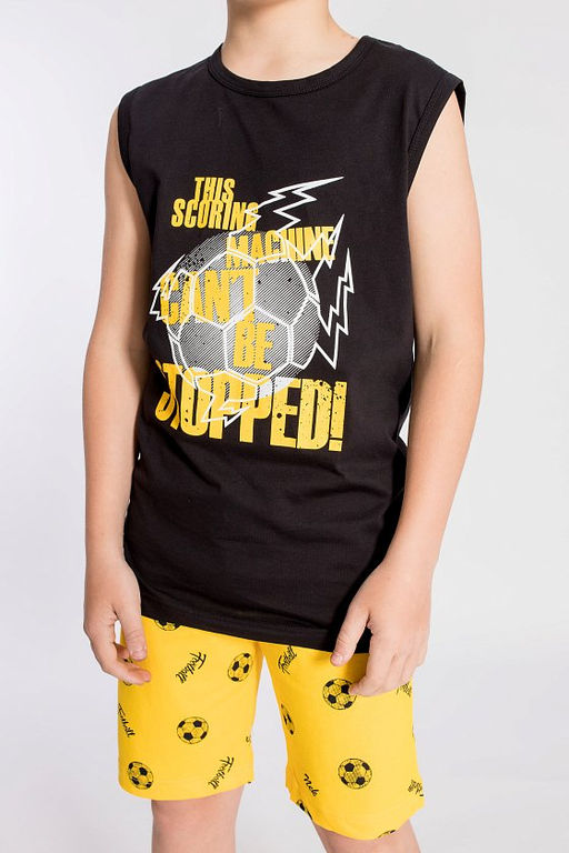 Костюм (майка+шорты) М223059Па Черный - Елена фото 7