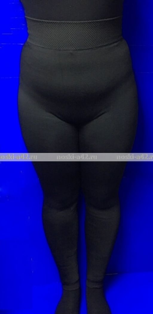 Цена за 1 шт. Лосины женские внутри с мехом арт. 6705 6 XL - 7 XL (фактически 48-54) - Астекс фото 3