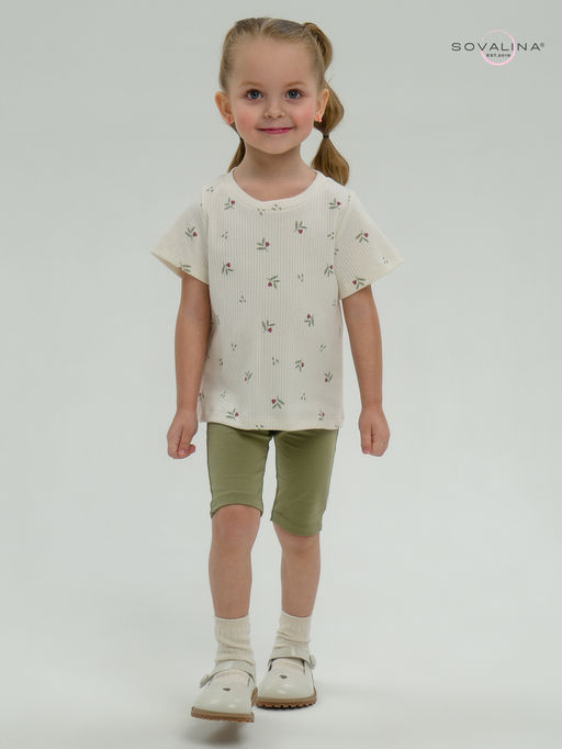 Костюм Актив бордовые тюльпанчики-оливка - Sovalina фото 12