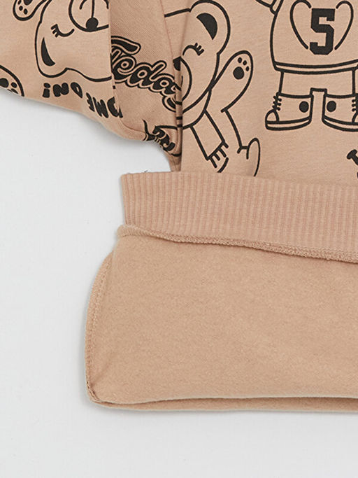 Bisiklet Yaka Bask?l? Uzun Kollu K?z ?ocuk Sweatshirt - Waikiki фото 3