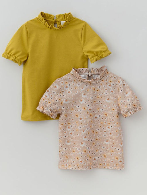 Футболка для девочки 2шт., сер/бел - Lesi kids фото 54