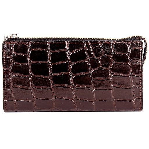 Портмоне мужское Cayman-420 на молнии н/к, 1 отд, 12 карм, коричневый скат (99) 151761  фото 2