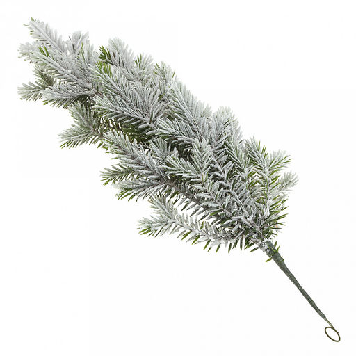 Декоративная гирлянда "Ель" 49см, пластик, заснеженная (Россия)
